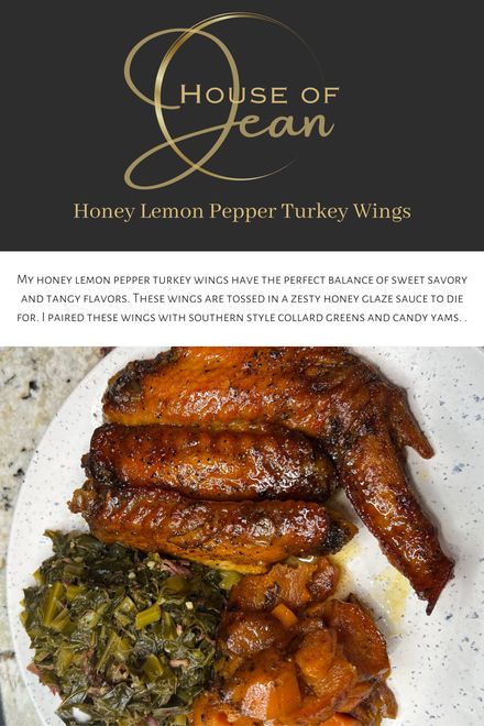 Honey Lemon Pepper Turkey Wings 