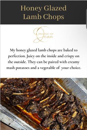 Honey Glazed Lamb Chops 