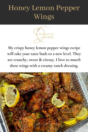 Honey Lemon Pepper Wings 