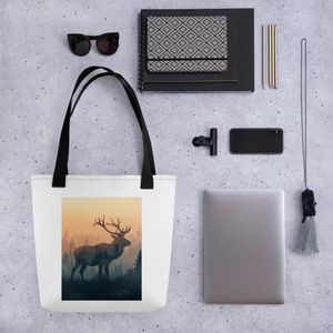 Elk Print Tote Bag