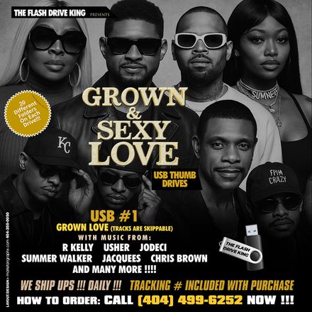 GROWN &amp; SEXY LOVE R&amp;B USB # 1 (Tracks Are Skippable) 