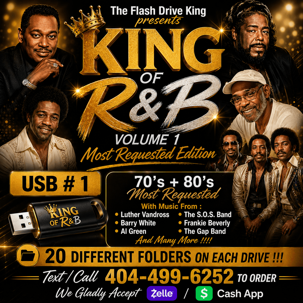 KING OF R&B USB # 1 ( 70's + 80's MOST REQUESTED )