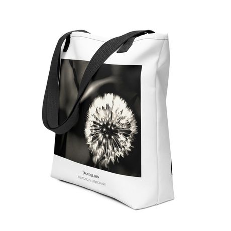 Dandelion I - Tote Bag with Black or Yellow Handles