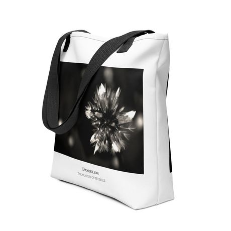 Dandelion III - Tote Bag with Black or Yellow Handles