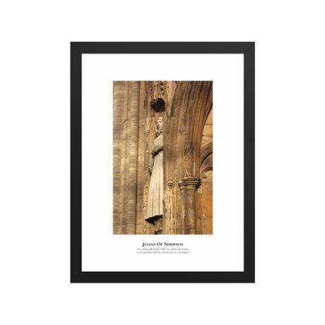 Julian of Norwich All Shall Be Well - Compact Framed Poster
