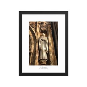 Saint Benedict Silence - Compact Framed Poster