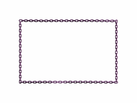 Dark lavender [palatinate purple] chain rectangular frame