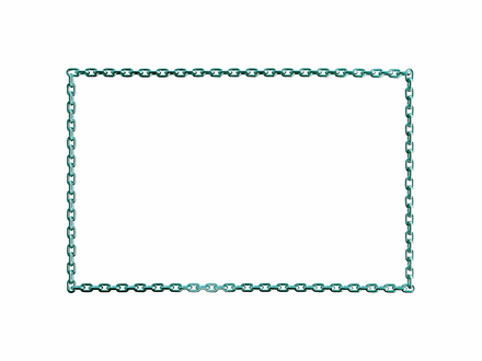 Elf green [dark aquamarine]  rectangular chain