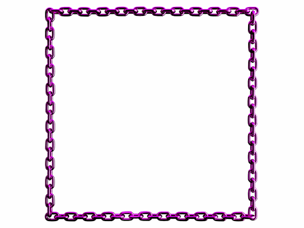 Barney purple [dark magenta] chain square frame