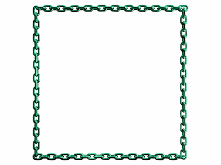 Elf green [Eucaliptus] chain square frame