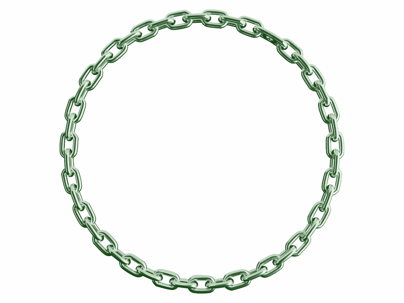 Gondola chain circular frame