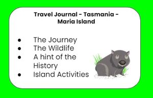 Travel Journal - Tasmania - Maria Island