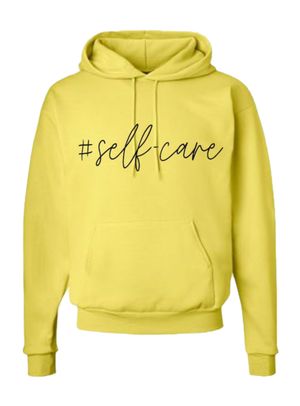#Self-Care Hoodie Yellow