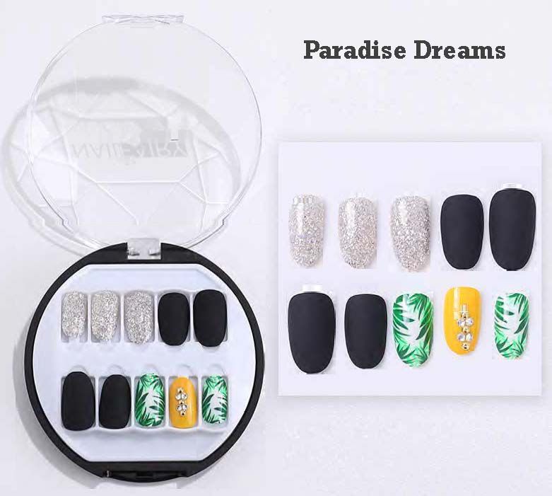 Paradise Dreams- Press on Nails with Jelly Adhesive