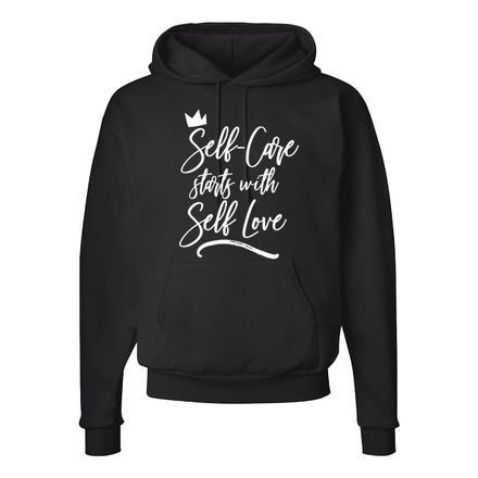 Self-Care Starts with Self Love Hoodie Black