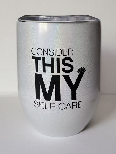 Wine and Coffee Tumbler Pearl White