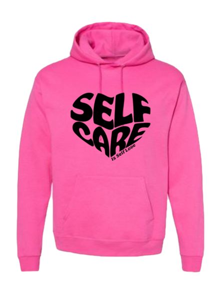 Black Heart Self-Care is Self-Love Pink