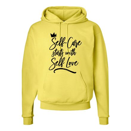 Self-Care Starts with Self Love Hoodie Yellow