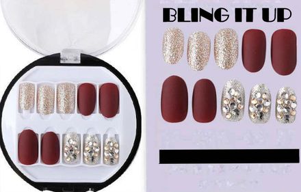 Bling It Up- Press on Nails with Jelly Adhesive