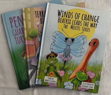  Misfits Series 3 Book Set - Penelope, Terrance, and Beatrix w/free book bag - Hardback Only