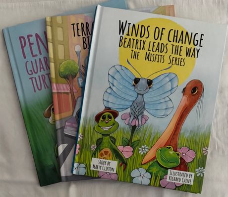  Misfits Series 3 Book Set - Penelope, Terrance, and Beatrix w/free book bag - Hardback Only