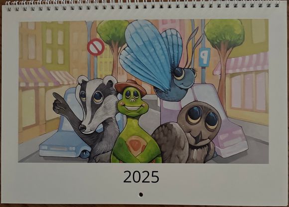 Deluxe 2025 Terrance Turtle Calendar  