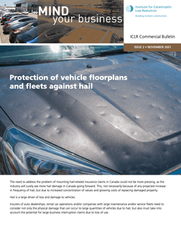 Protection of vehicle floorplans and fleets against hail