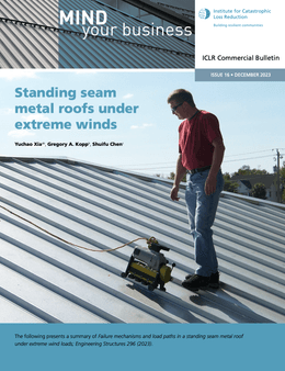 Standing seam metal roofs under extreme winds