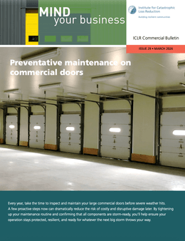 Preventative maintenance on commercial doors