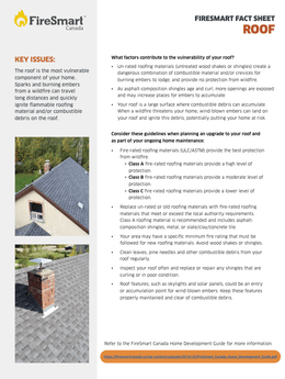 FireSmart Fact Sheet: Roof