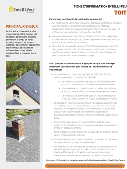 fiche d'information intelli-feu: toit