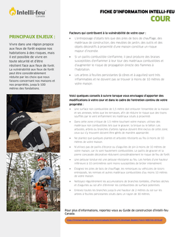 Fiche d'information intelli-feu: cour