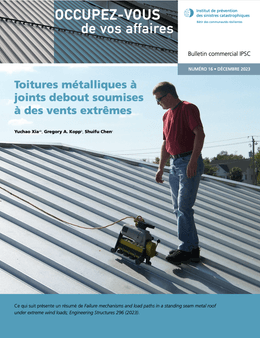 Toitures métalliques à joints debout soumises à des vents extrêmes