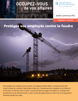 Protégez vos employés contre la foudre