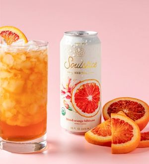 Soulstice Organic Tea Blood Orange Hibiscus 16oz /24pk