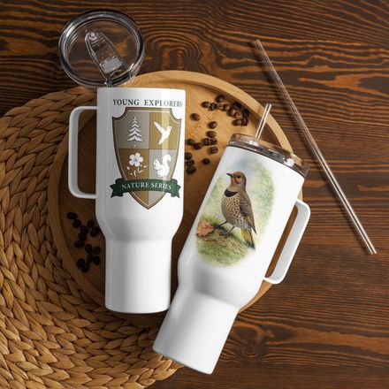 Young Explorers Nature Series™ Colorado Northern Flicker Travel Mug –  Insulated Tumbler with Handle