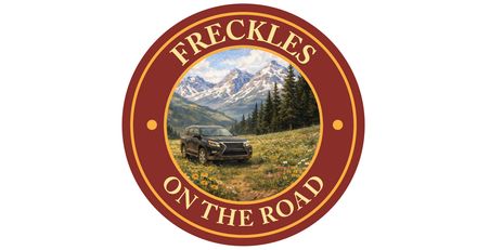 Freckles On The Road Collectible Badge Sticker – Colorado Rocky Mountain Adventure