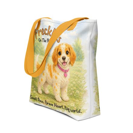 Freckles Adventure Tote Bag – Small Paws. Brave Heart. Big World.