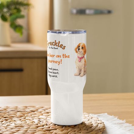 Freckles Adventure Travel Tumbler – Join Her On The Journey