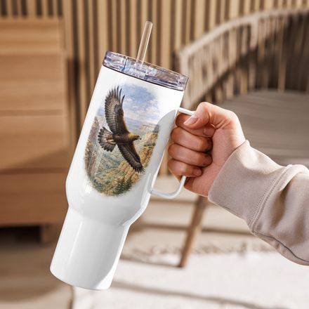 Young Explorers Nature Series™ Colorado Golden Eagle Travel Mug –  Insulated Tumbler with Handle
