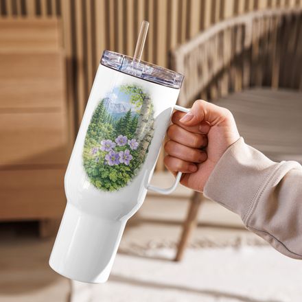 Wild Geranium Travel Mug – Young Explorers Nature Series™