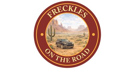 Freckles On The Road Collectible Badge Sticker – Arizona Desert Wonders