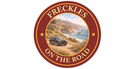 Freckles On The Road Collectible Badge Sticker – California Pacific &amp; Mountains