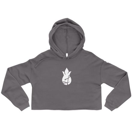 Women&#x27;s Cropped Hoodie - Multiple Colors - Pineapple Logo