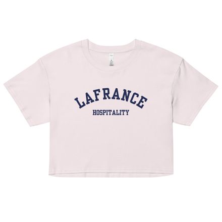 Women&#x27;s Crop Top - Multiple Colors - Navy Logo