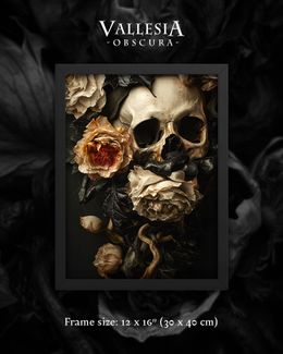 FRAMED PRINT – HELL FLOWERS – #1