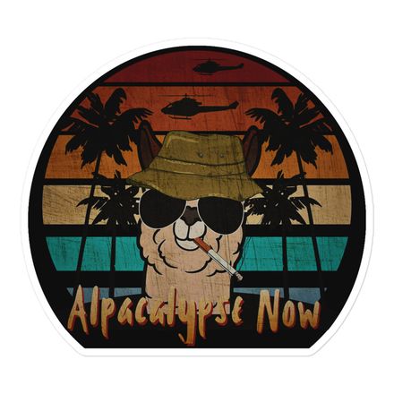 Alpacalypse Now Sticker