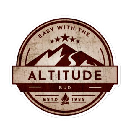 Altitude Sticker