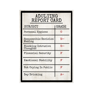 Adulting Report Card