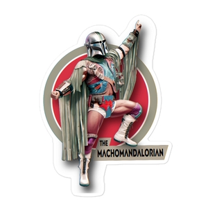 The Machomandalorian Sticker